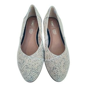 TOMS Women's, Jutti Neat Flat Black And Tan Size 7 Brand New No Box